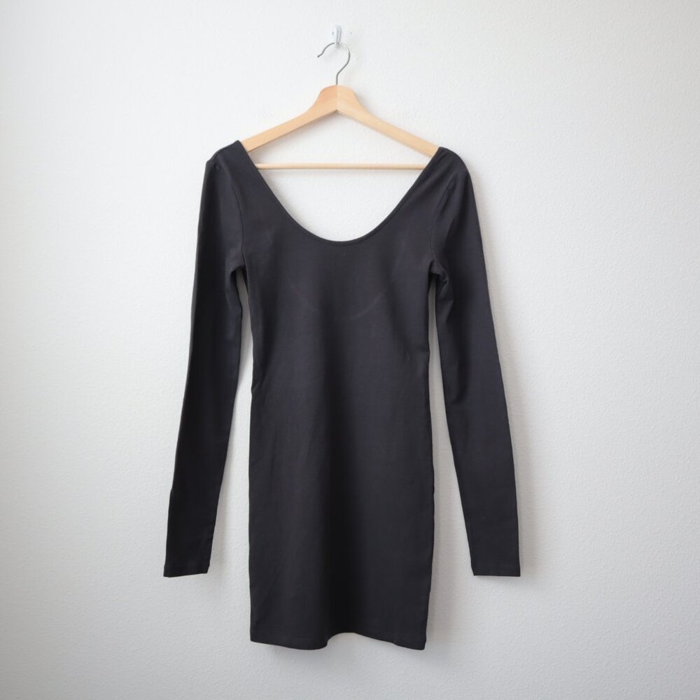 American Eagle Outfitters Black Long Sleeve Bodycon Dress